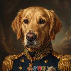 The General portrait of an AI-generated sample pet