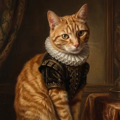 Renaissance portrait of an AI-generated sample pet