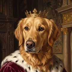 Royal portrait of an AI-generated sample pet