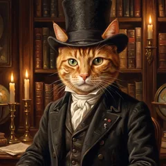 Victorian Gentleman & Lady portrait of an AI-generated sample pet